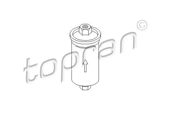 TOPRAN Топливный фильтр 103 607