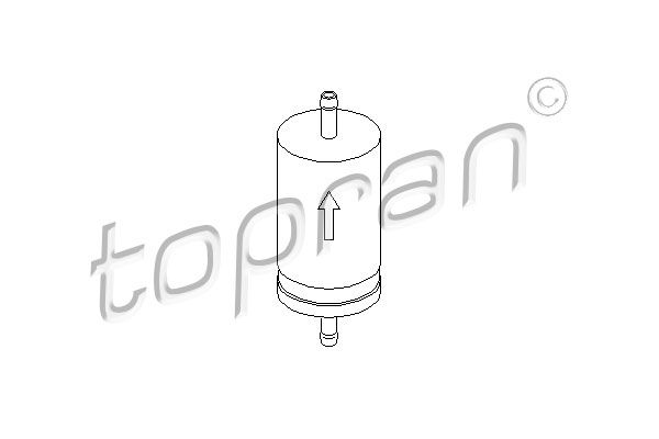 TOPRAN Топливный фильтр 103 993