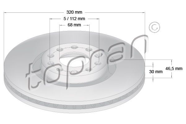 TOPRAN Piduriketas 110 432