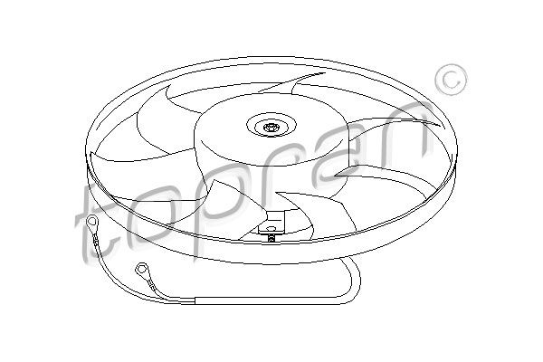 TOPRAN Ventilaator,mootorijahutus 111 437