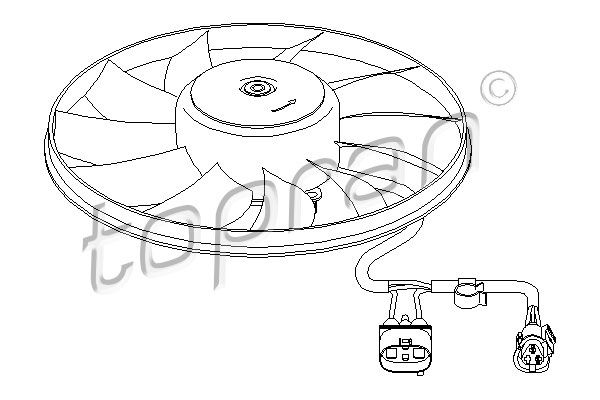 TOPRAN Ventilaator,mootorijahutus 112 321