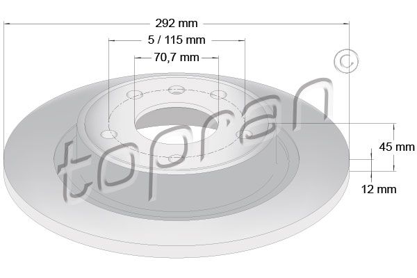 TOPRAN Piduriketas 208 310