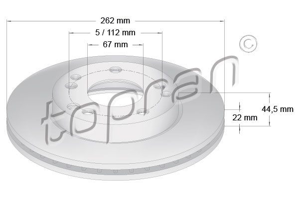 TOPRAN Piduriketas 400 851