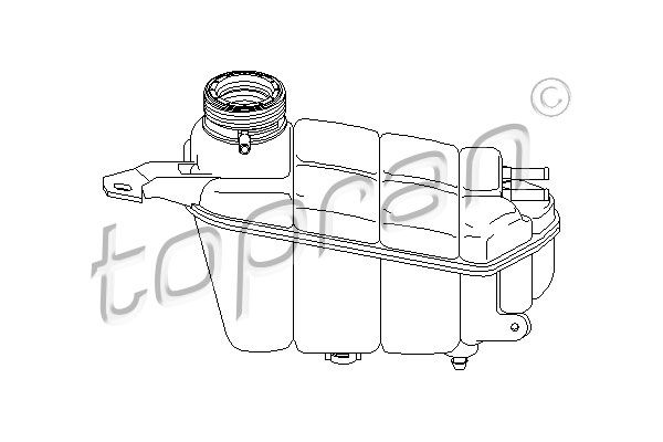TOPRAN Компенсационный бак, охлаждающая жидкость 400 893