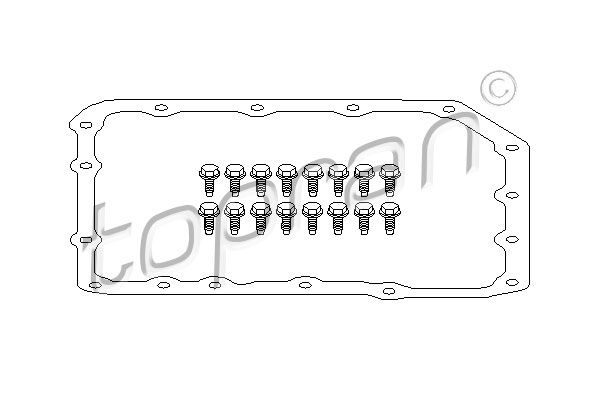 TOPRAN Прокладка, масляный поддон автоматической коробки  500 784
