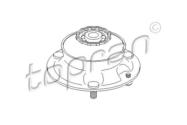 TOPRAN Vedruamordi tugilaager 500 836