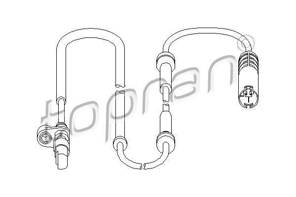 TOPRAN Датчик, частота вращения колеса 500 984