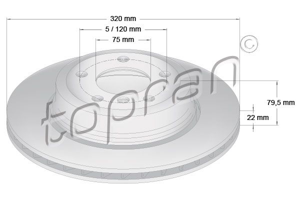 TOPRAN Piduriketas 501 193