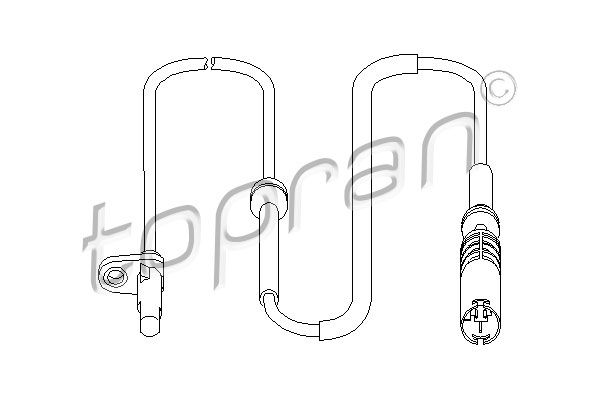 TOPRAN Датчик, частота вращения колеса 501 463