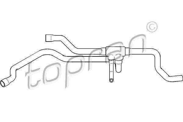 TOPRAN Шланг, теплообменник - отопление 501 569