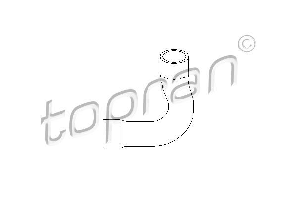 TOPRAN Шланг радиатора 501 570