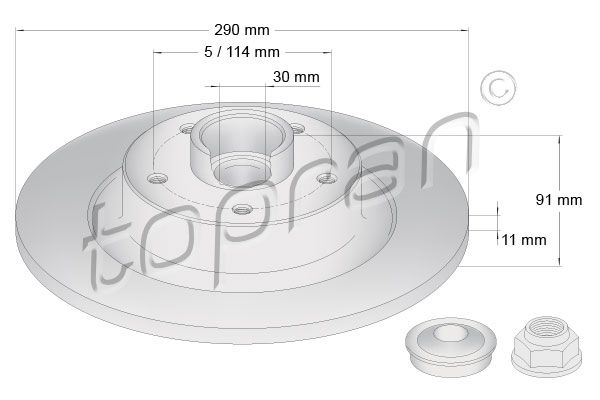 TOPRAN Piduriketas 631 169