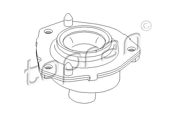 TOPRAN Опора стойки амортизатора 721 202
