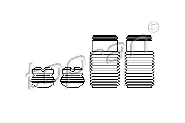 TOPRAN Пылезащитный комплект, амортизатор 924 004