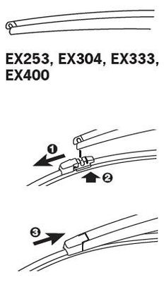 TRICO Klaasipuhastaja kumm EX400