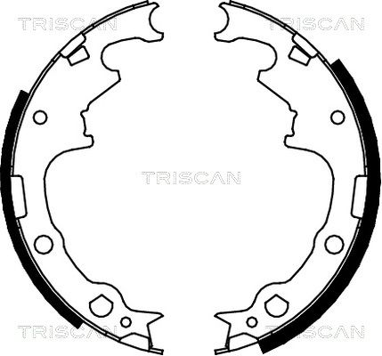 TRISCAN Комплект тормозных колодок 8100 10001