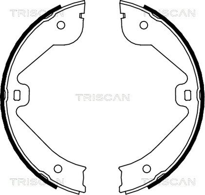 TRISCAN Piduriklotside komplekt,seisupidur 8100 10022