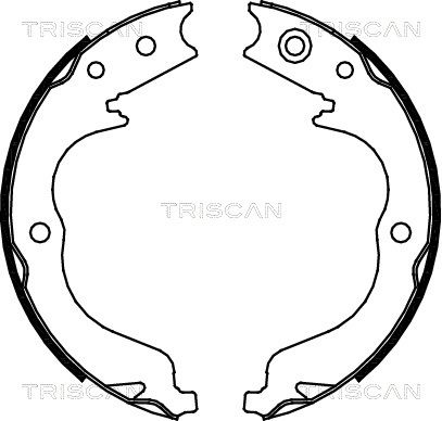 TRISCAN Piduriklotside komplekt,seisupidur 8100 10029