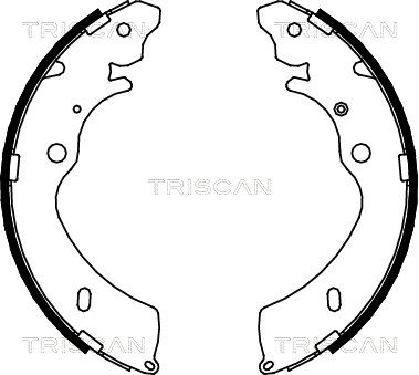 TRISCAN Комплект тормозных колодок 8100 10033