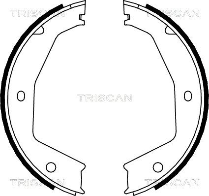 TRISCAN Piduriklotside komplekt,seisupidur 8100 10034