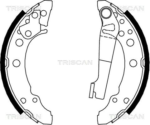 TRISCAN Комплект тормозных колодок 8100 10340