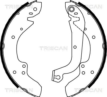 TRISCAN Комплект тормозных колодок 8100 10374