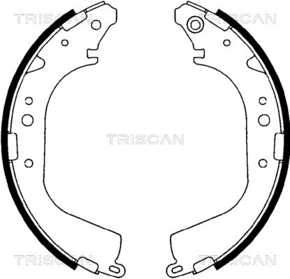 TRISCAN Комплект тормозных колодок 8100 10425