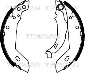 TRISCAN Комплект тормозных колодок 8100 10427
