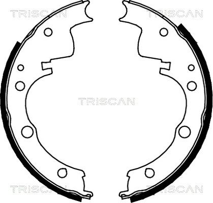 TRISCAN Комплект тормозных колодок 8100 10436