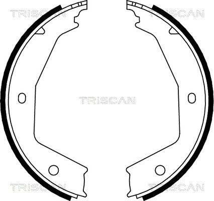 TRISCAN Piduriklotside komplekt,seisupidur 8100 10629