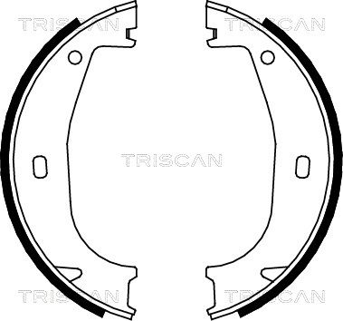 TRISCAN Piduriklotside komplekt,seisupidur 8100 11553