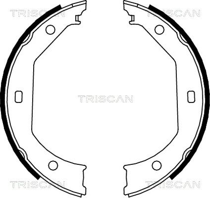 TRISCAN Piduriklotside komplekt,seisupidur 8100 11638