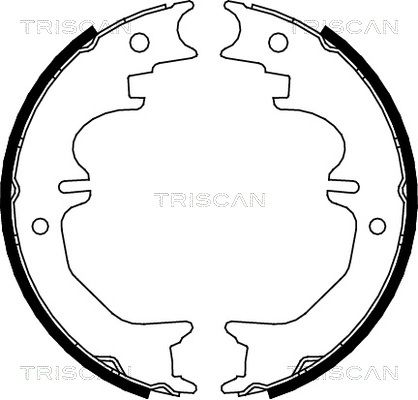 TRISCAN Комплект тормозных колодок, стояночная тормозная с 8100 13037
