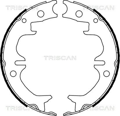 TRISCAN Piduriklotside komplekt,seisupidur 8100 13038