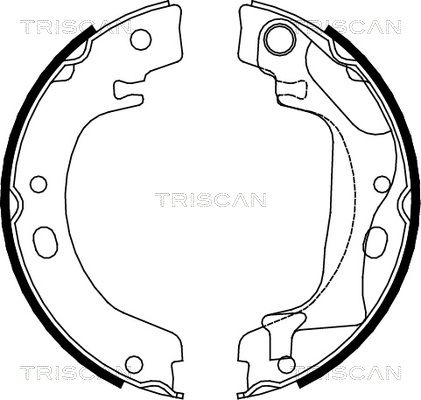 TRISCAN Piduriklotside komplekt,seisupidur 8100 13041