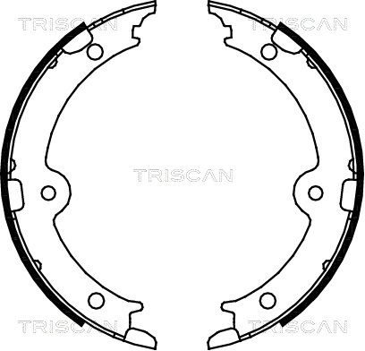 TRISCAN Piduriklotside komplekt,seisupidur 8100 13045