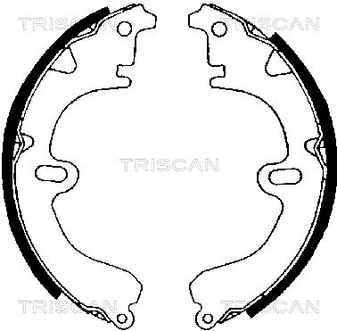 TRISCAN Комплект тормозных колодок 8100 13392