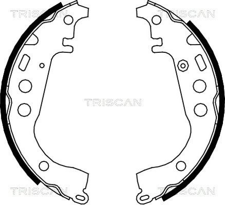TRISCAN Piduriklotside komplekt,seisupidur 8100 13617