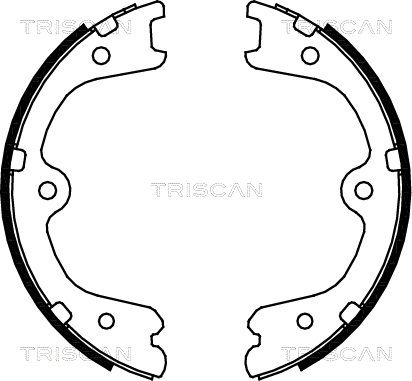 TRISCAN Piduriklotside komplekt,seisupidur 8100 14009