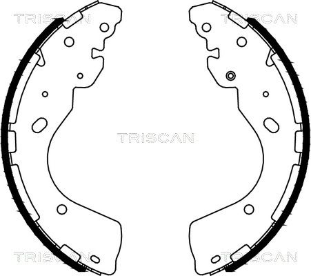 TRISCAN Комплект тормозных колодок 8100 14012