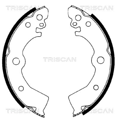 TRISCAN Комплект тормозных колодок 8100 14532