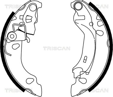 TRISCAN Комплект тормозных колодок 8100 15016