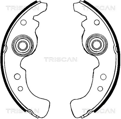 TRISCAN Комплект тормозных колодок 8100 15486