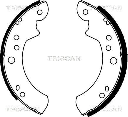 TRISCAN Комплект тормозных колодок 8100 16446