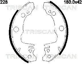 TRISCAN Piduriklotside komplekt 8100 16518