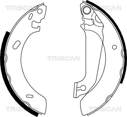 TRISCAN Комплект тормозных колодок 8100 16536