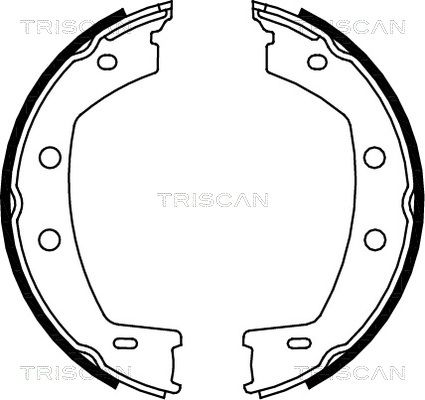 TRISCAN Piduriklotside komplekt,seisupidur 8100 17013