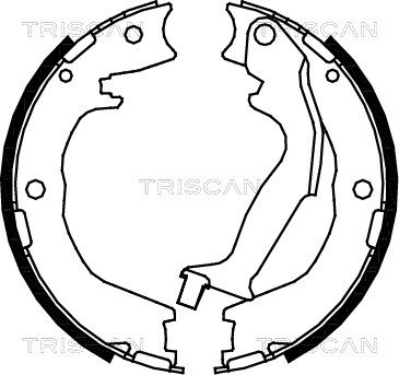 TRISCAN Piduriklotside komplekt,seisupidur 8100 18007
