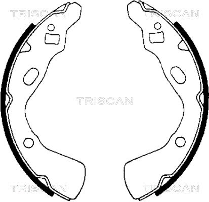 TRISCAN Комплект тормозных колодок 8100 18507