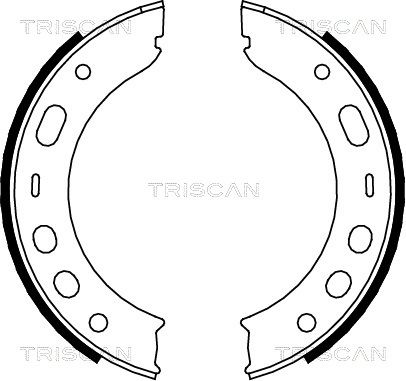 TRISCAN Piduriklotside komplekt,seisupidur 8100 20002